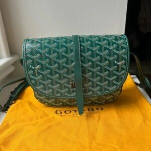 G.oyard Green Patterned Shoulder Bag